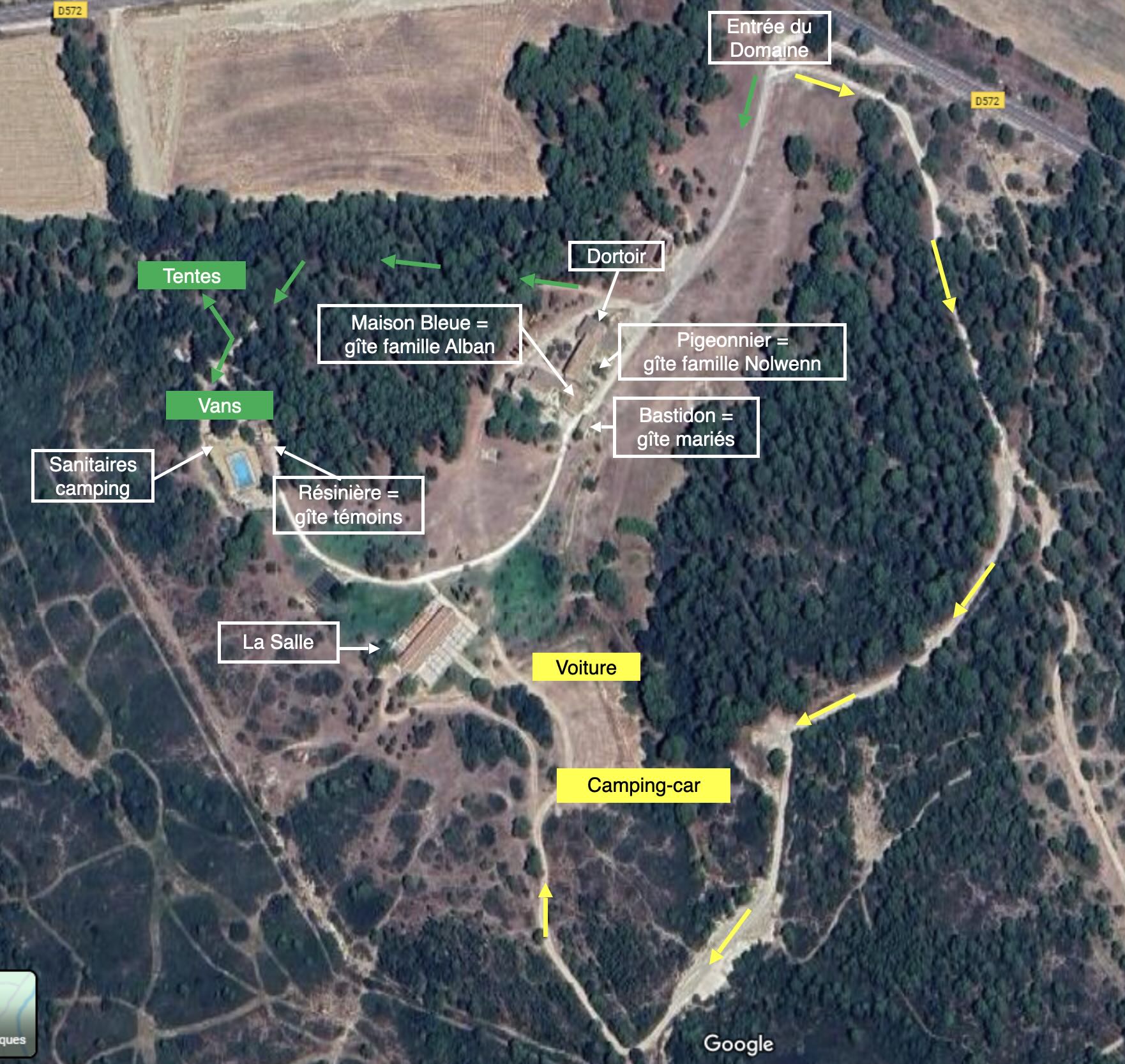 Plan du Domaine de Garandeau